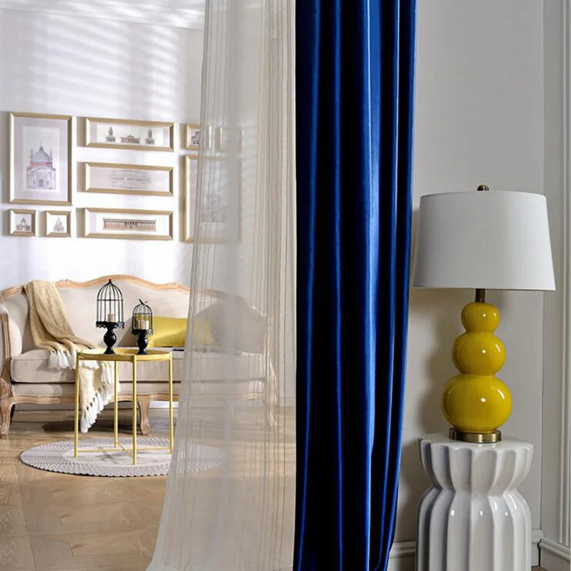 

Ruby Velvet Shiny Fabric Window Curtains Black Out Blinds Curtains for Bedroom Living Room Decoration for Rooms Grey