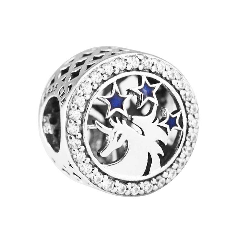 

100% 925 Sterling Silver Jewelry Unicorn Charm Beads Fits Pandora Bracelets Women Beads for Jewelry Making Wholesale kralen