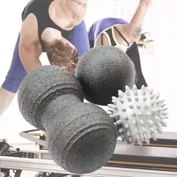 Арахис Массаж мяч расслабиться физиотерапия Спайк Фитнес йоги, тренажерный зал Спорт массажер для тела роликовый здравоохранения снять