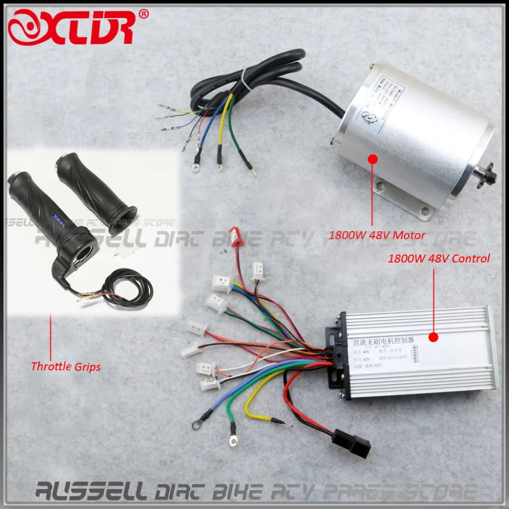 Brushless Motor Controller Throttle Grip Electric Bike Scooter ATV 1800W 48V