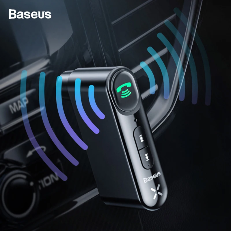 

Baseus Bluetooth Receiver 3.5mm Wireless Audio Receiver Auto Bluetooth 5.0 Adapter For Car Speaker Headphone Handsfree With Mic