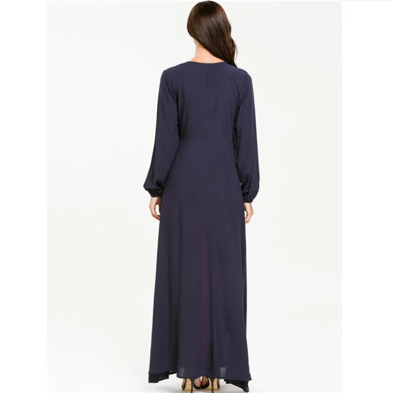 Арабское мусульманское платье Abaya Дубай длинное мусульманская одежда с вышивкой