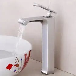 OUYASHI ванная комната смеситель для раковины холодной и горячей бортике одной ручкой одно отверстие столешница водопад водопроводный кран
