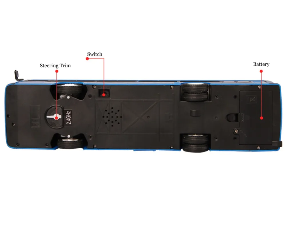 Радиоуправляемый автомобиль E635 автобус 2,4G реалистичный звуковой светильник с дистанционным управлением город экспресс высокая скорость один ключ функция запуска автомобиля игрушки