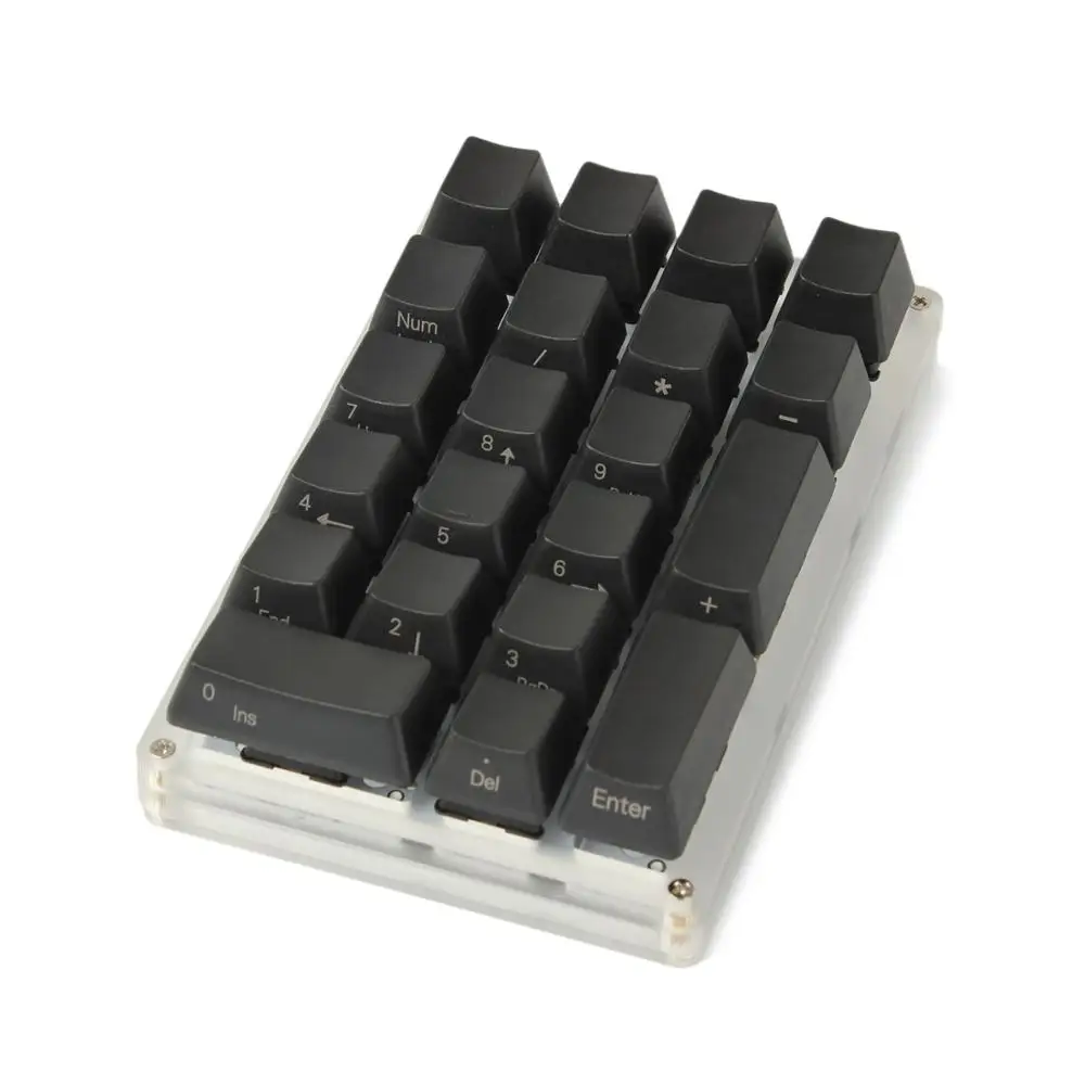 21 ключ YMDK с боковой печатью Пустой Топ-печатный толстый PBT ABS Keycap для MX переключателей механическая клавиатура Numpad(только KEYCAP - Цвет: Black