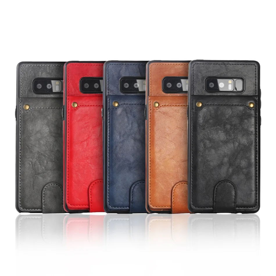 Caseier Винтаж карт Кожаный чехол для телефона для Samsung Galaxy S8 S9 плюс S7 Edge Чехол-книжка из искусственной кожи чехол для Samsung Note 8 чехлы