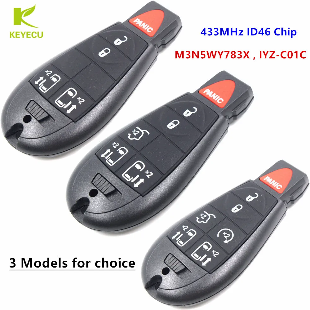 2 NEW Fobik Remote Transmitter Key Fob Blade For Town /& Country Grand Caravan