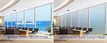 

DfLabs dark gray PDLC Switchable smart film sample is about 21cm*15cm or 8" * 5" for A5 size for rear projection screen film