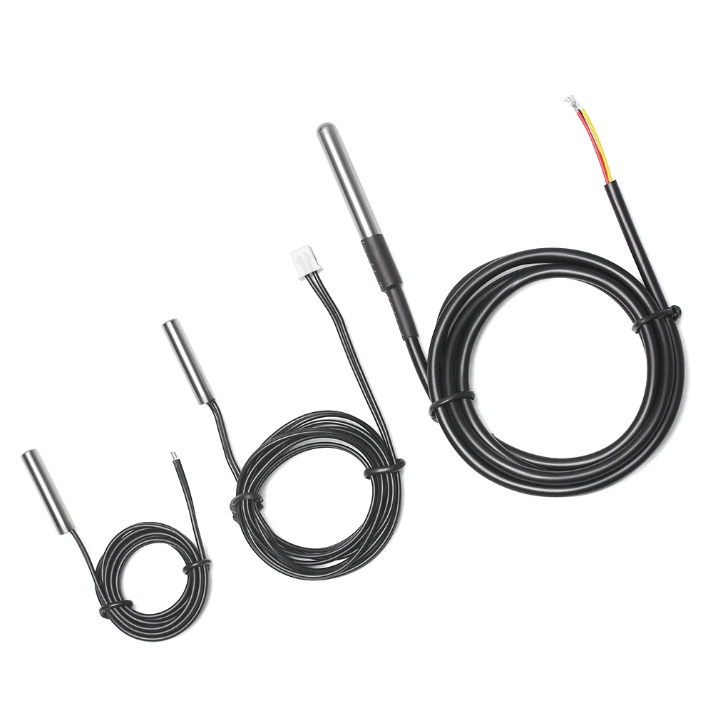 

1PC 0.5M/1M/2M/3M/5M/10M DS18B20 10K 1% B3950 Waterproof Digital Temperature Sensor Probe NTC Thermistor Thermal Cable