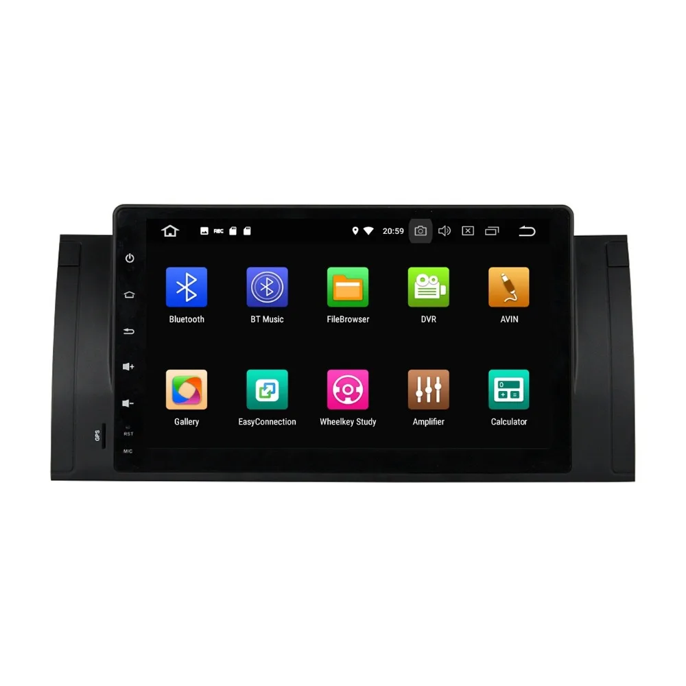 Best 4GB RAM Octa Core 1 din 9" Android 8.0 Car DVD Player for BMW M5 E39 X5 E53 With GPS Radio Bluetooth 4G WIFI USB DVR 32GB ROM 1