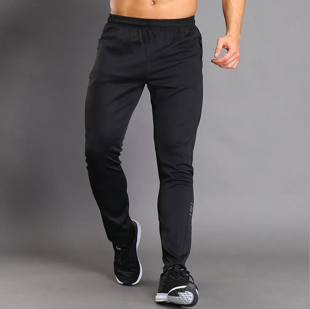Мужские дышащие штаны ZOGAA для бега фитнеса с карманами на молнии спортивные