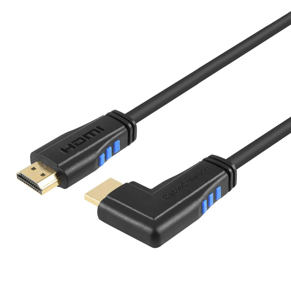 Right Angle HDMI Cable, CableCreation 270 Degree Vertical Right HDMI 2.0 Cable, Support 4K Ultra HD, 3D Video, Ethernet, etc|HDMI Cables| - AliExpress