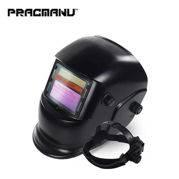 

PRACMANU Auto Darkening Adjustable Electric Welding Mask/Helmet/Welding Lens for Welding Machine