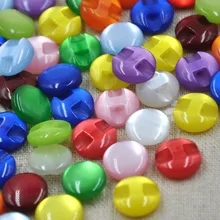 100 шт 12 мм Разноцветные полимерные пуговицы для рубашки жемчужные пуговицы Швейные аксессуары DIY ремесла PT82