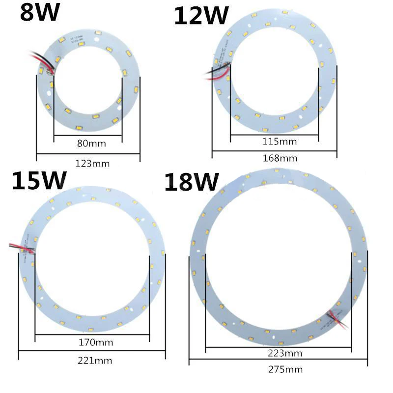 Настенные светильники доска замена лампы 5730 SMD СВЕТОДИОДНЫЙ Панель круг кольцевой светодиодный потолочный светильник