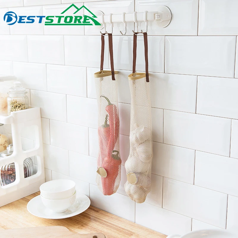 

Kitchen Storage Bag Easy Extraction For Fruits Vegetables Garlic and Ginger