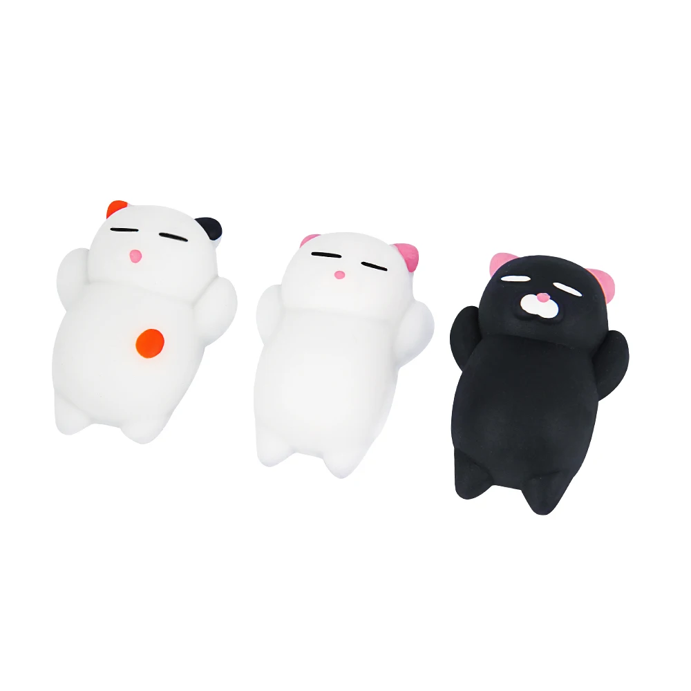 3 шт./компл. мягкий милый кот Моти сжимает целебные дети Kawaii игрушка забавный стресс рельефный Декор подарок целебная игрушка-антистресс игрушки
