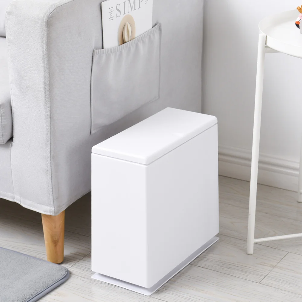 

A1 Japanese style trash can press type kitchen living room bedroom large covered trash can bathroom paper basket wx10181537