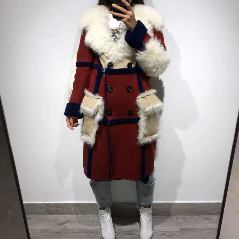 

suede leather coat women real leather coat ladies suede coat