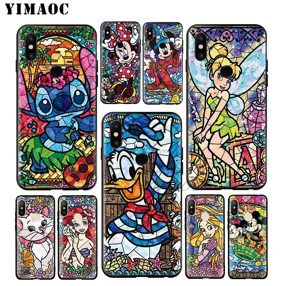 

Minnie Mickey Stitch Princess Soft Case for Xiaomi Redmi Note 7 6 6A 5 4 4X 4A 5A S2 Redmi 7A GO K20 Plus Pro