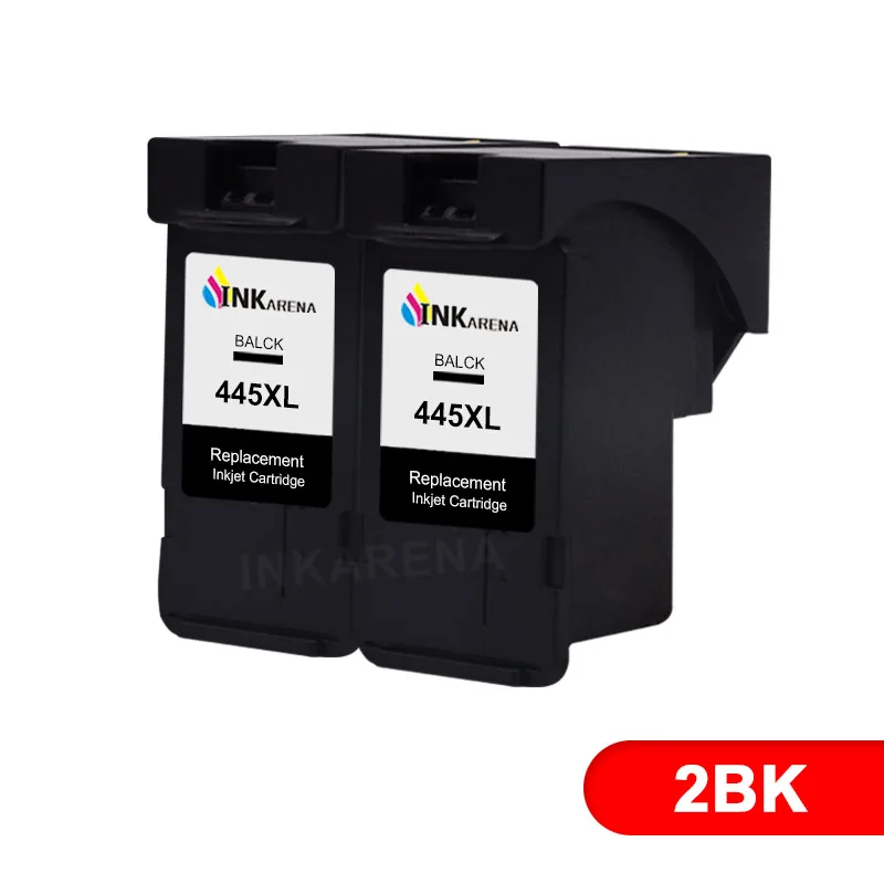 INKARENA PG-445 CL-446 PG 445 CL 446 XL чернильный картридж для принтера Canon PG445 CL446 XL пополнен картриджи MG2440 MG2540 MG2940 принтер - Цвет: PG445XL 2 X BK