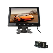 9 Inch TFT LCD Car Rear View Parking Monitor Auto Rearview Backup Monitors 2 Video Input for Reverse Camera DVD