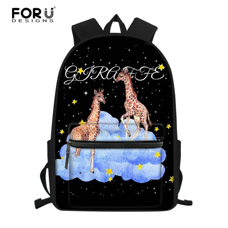 Z4697Z58 FORUDESIGNS книжные сумки для детей, школьные сумки с жирафом, рюкзак для малышей, школьные сумки для мальчиков и девочек, милые рюкзаки с персонажами мультфильмов - Цвет: Z4697Z58