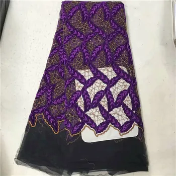 

Graceful African net lace nice French net lace fabric nigerian lace fabric for party dress VRN157(5yards/lot)