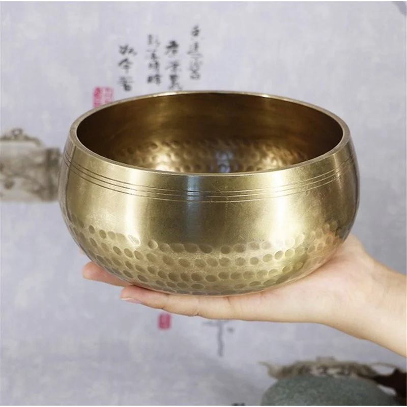 8cm-20cm Buddhism Tibetan Bowl Copper Singing Bowls Handmade Decorative-wall-dishes Home Decoration Yoga Bowl 2