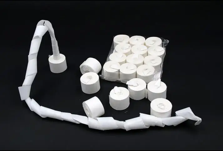 

Free shipping! Top-quality 12 pcs/pack 19 Meters Mouth Coil Vomit Paper Close Up Magic Props Accessories YH169