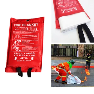 1.2m X 1.8m Fire Blanket Emergency Survival Escape Blanket Fiberglass Flame Retardant Safety Cover Fire Extinguishing Supplies