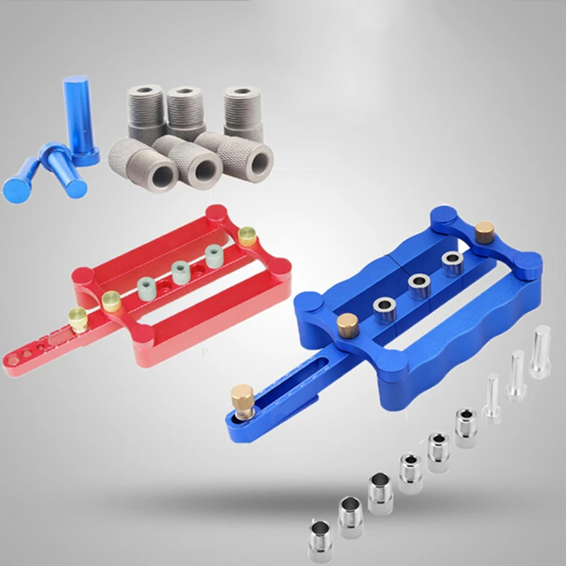 

6/8/10MM Self Centering Locator Dowel Jig Metric Drill Kit Tools For Woodworking