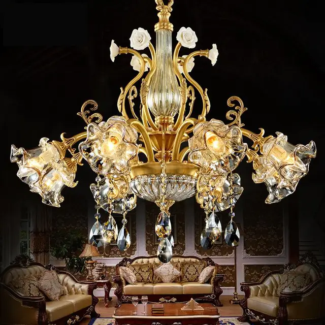 American Luxury Elegant Crystal Chandeliers Led Lights For Hotel American Luxury Elegant crystal chandeliers led lights for hotel contemporary living room light antique bronze chandelier - American Luxury Elegant Crystal Chandeliers Led Lights For Hotel