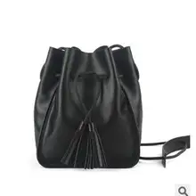 Женская винтажная сумка-мешок из воловьей кожи с кисточками, повседневная женская сумка-мессенджер в консервативном стиле