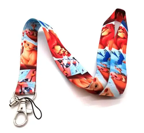 

New 1 pcs cartoon Lion king Key Chains Mobile Cell Phone Lanyard Neck Straps Favors