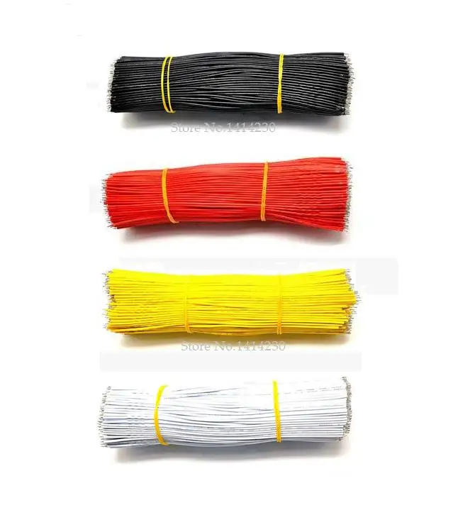 100 шт. пять Clour 26AWG 150 мм 15 см длина линии соединяющей лужения провода DIY электронные