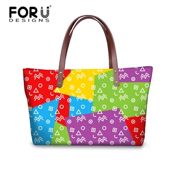 

FORUDESIGNS Rainbow Color Designer Women Crossbody Bag Female Beach Bag Ladies Durable Large Capacity Bag with Zipper Custom