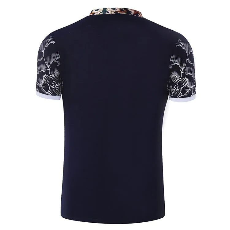 Men Polo Shirt Fashion Printed Business Mens Polo 2016 Casual Short Sleeved Sports Golf Tennis Cotton Polo Camisa Plus Size 3XL (7)