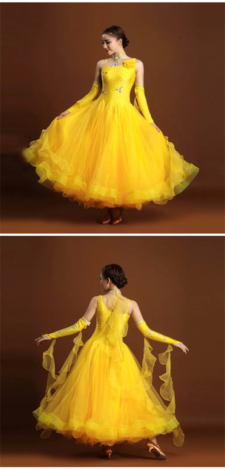Изысканная роскошь rhinethone бальных танцев платья Стандартный Бальные танцы одежда конкурс Стандартный Танцы платье вальс