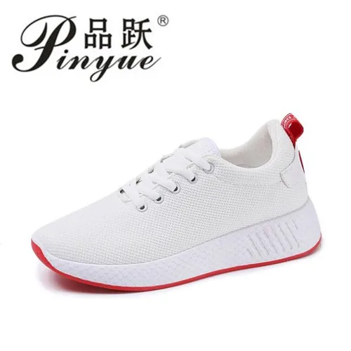 

Comfortable women sneakers air mesh spring/autumn shoes solid black/white/pink female shoes zapatillas mujer plus size 34-40