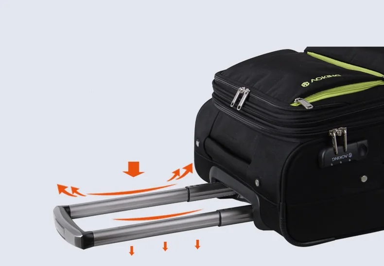 Водонепроницаемый Оксфорд высокого качества дорожная ручная тележка для багажа мужской Чемодан большой емкости чемодан на колёсиках