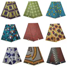 Нигерийская Анкара африканская полиэфирная восковая ткань tissu воск высокого качества 6 ярдов африканская ткань для вечерние платье