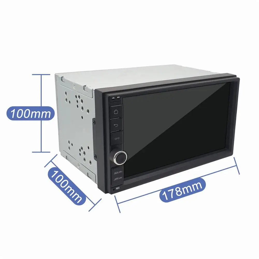 Perfect Android 9.0 car stereo 2 double din player gps nav wifi 7" touch screen In dash head unit Universal 1024*600 1