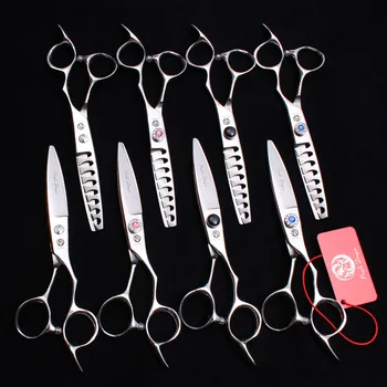 

2Pcs 6" 17cm JP 440C Purple Dragon Brand Hairdressing Scissors Normal Shears Thinning Scissors Professional Hair Scissors Z9022