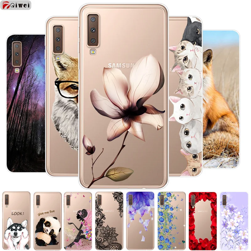 

Soft TPU Capas For Samsung A7 2018 Case Silicone A750F Clear Bumper Cover For Samsung A9 2018 A6 A6 Plus Case For A8 A8 Plus