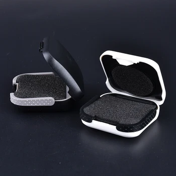 

New Jewelry Packaging Portable Liner Foam and ABS Material Black & White Hearing Aid Case Storage Box