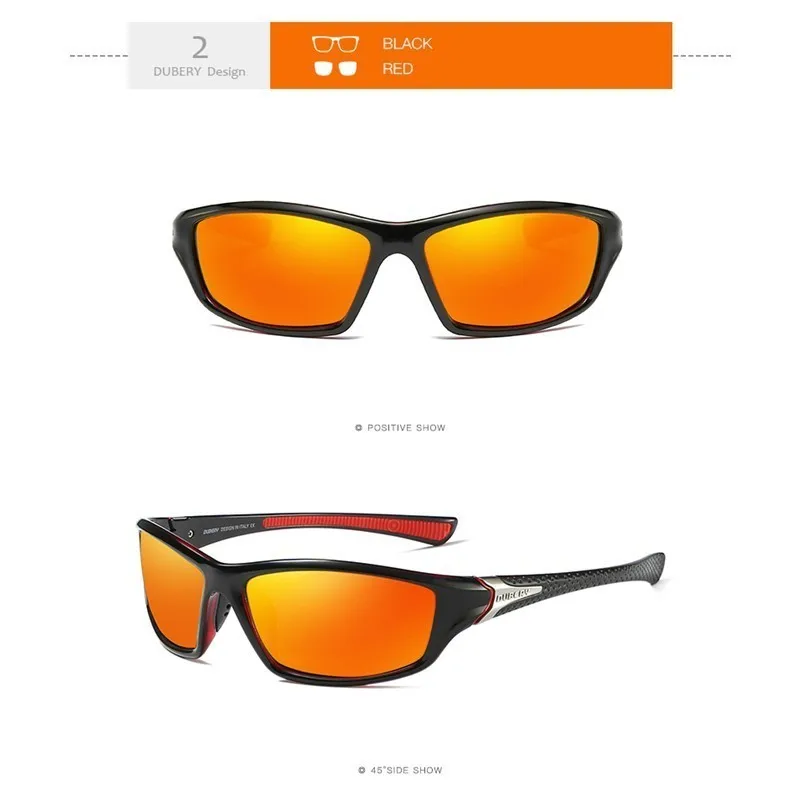 DUBERY поляризационные солнцезащитные очки для мужчин и женщин новые модные очки Винтажные Солнцезащитные очки Спортивные вождения Ретро зеркало роскошный бренд UV400 - Цвет линз: 2