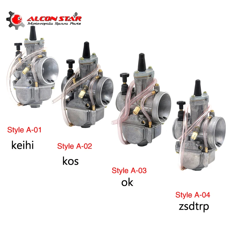 Карбюратор Alconstar 21 24 26 28 30 32 34 мм PWK для мотоцикла KEIHI KOSO OKO КАРБЮРАТОР 2T/4T с power jet Carb