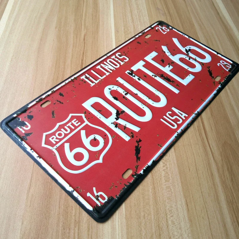 SP CP 046 &quotabout USA america Route 66 road&quot Винтажные номерные знаки настенные художественные