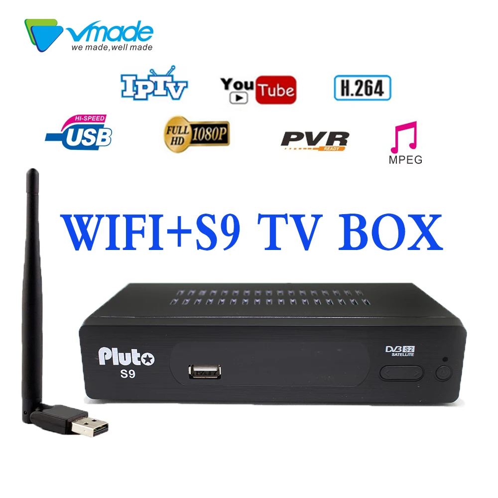 

vmade spain South America DVB-S2 Satellite Receiver Digital TV Box Tuner DVB S2 Receptor Wifi Cline Biss Vu Youtube USB Capture
